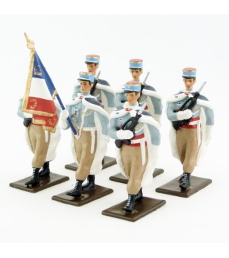 Garde au drapeau du 1er régiment de Spahis