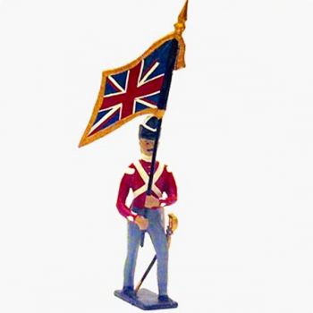 drapeau du 32nd (cornwall) regiment à l'assaut