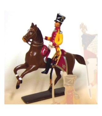 capitaine de Bosset (commandant le bataillon de Neuchâtel) à cheval