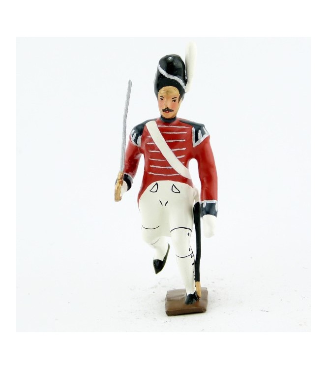 officier du 1er rgt de grenadiers anglais à l'assaut