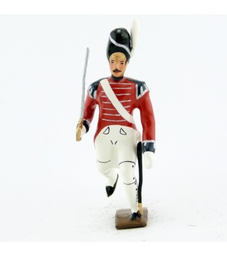 officier du 1er rgt de grenadiers anglais à l'assaut