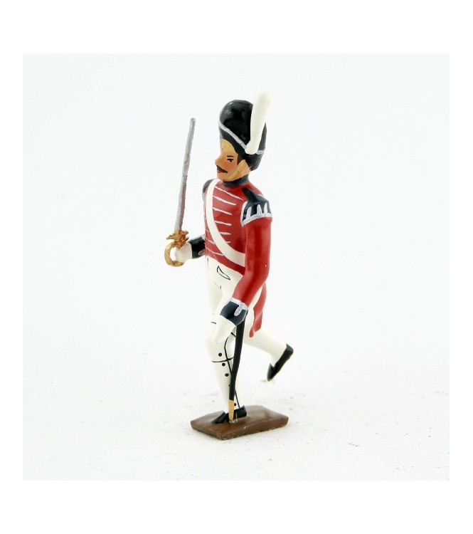 officier du 1er rgt de grenadiers anglais à l'assaut