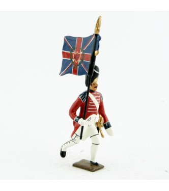 drapeau du 1er rgt de grenadiers anglais à l'assaut