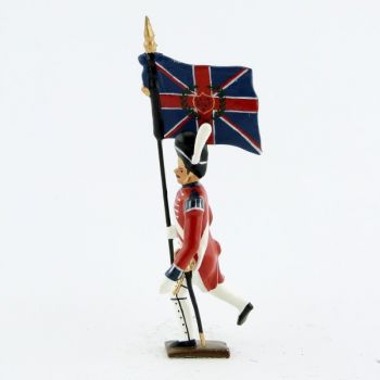 drapeau du 1er rgt de grenadiers anglais à l'assaut