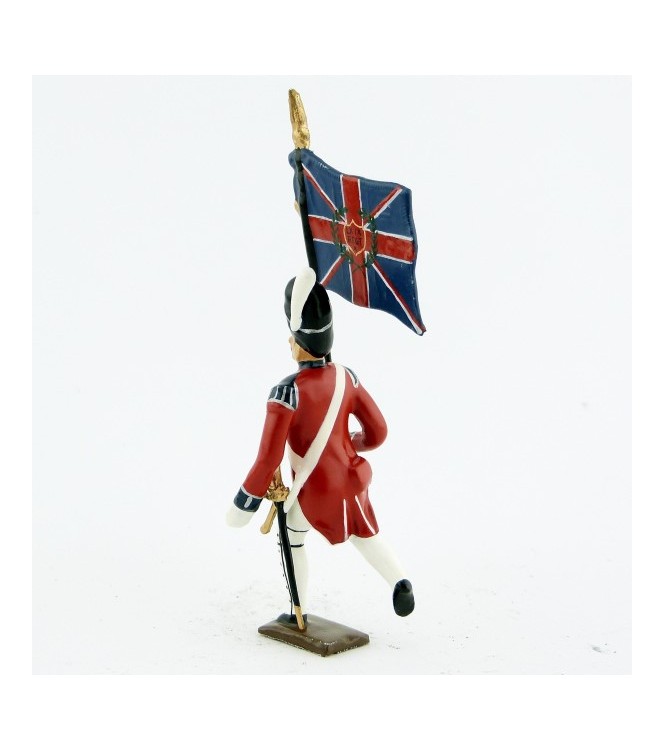 drapeau du 1er rgt de grenadiers anglais à l'assaut