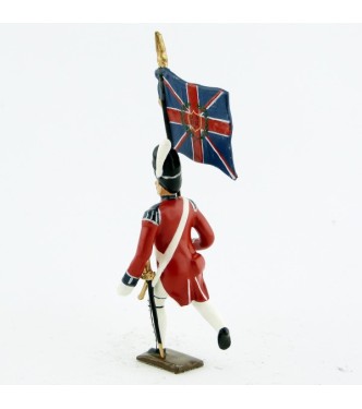 drapeau du 1er rgt de grenadiers anglais à l'assaut