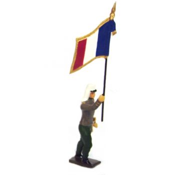 drapeau de la légion étrangère à l'assaut