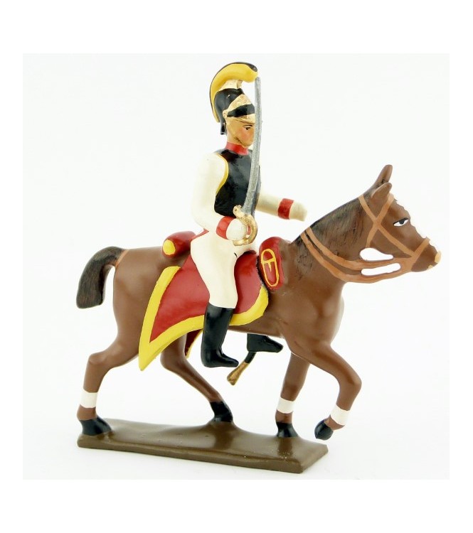 cavalier des cuirassiers autrichiens à cheval