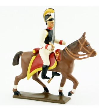 cavalier des cuirassiers autrichiens à cheval
