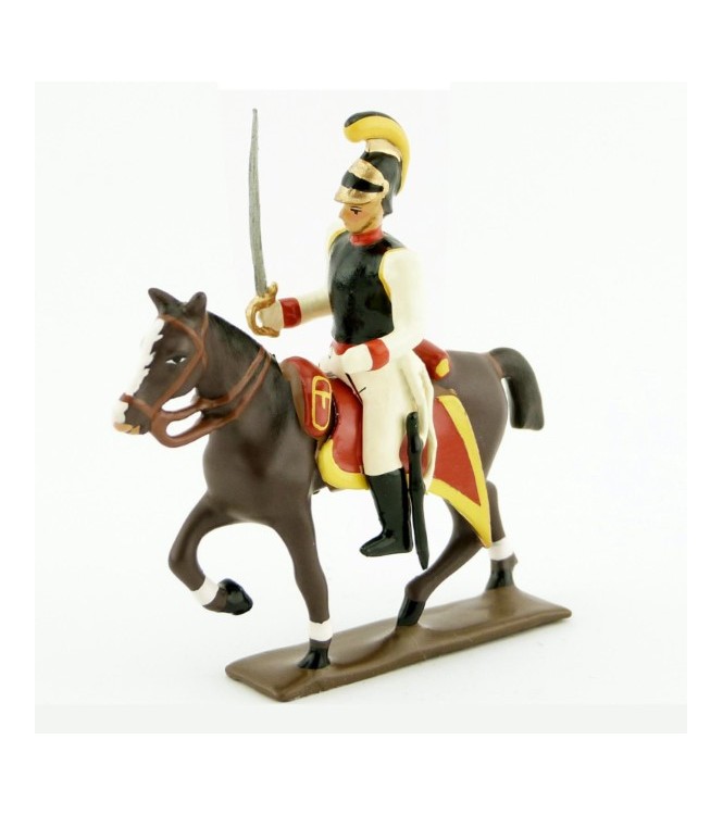cavalier des cuirassiers autrichiens à cheval