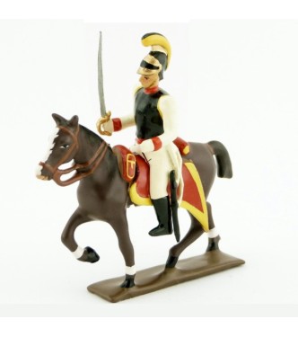 cavalier des cuirassiers autrichiens à cheval