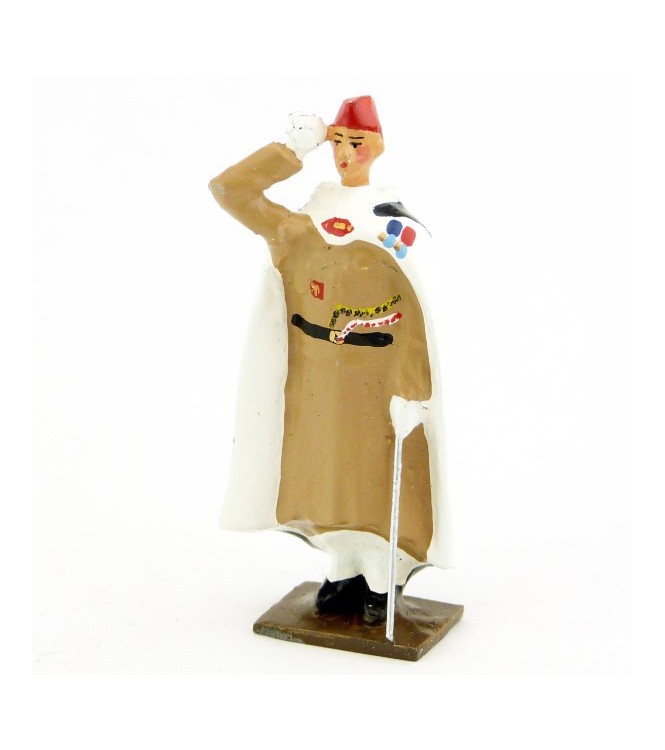 officier du 1er régiment de spahis au fixe, en calot