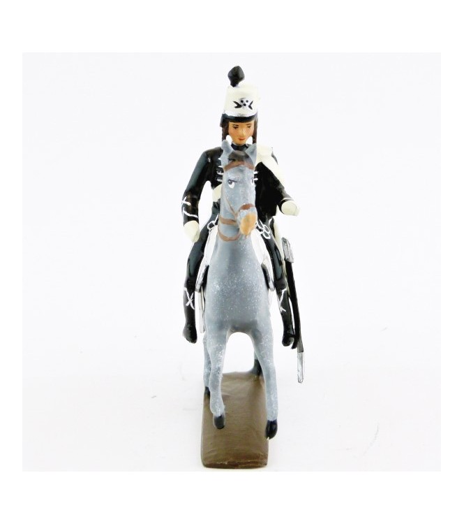 officier des hussards volontaires de la mort à cheval (1793)