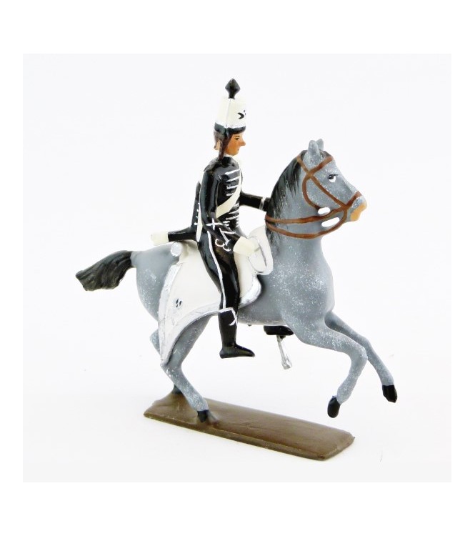 officier des hussards volontaires de la mort à cheval (1793)