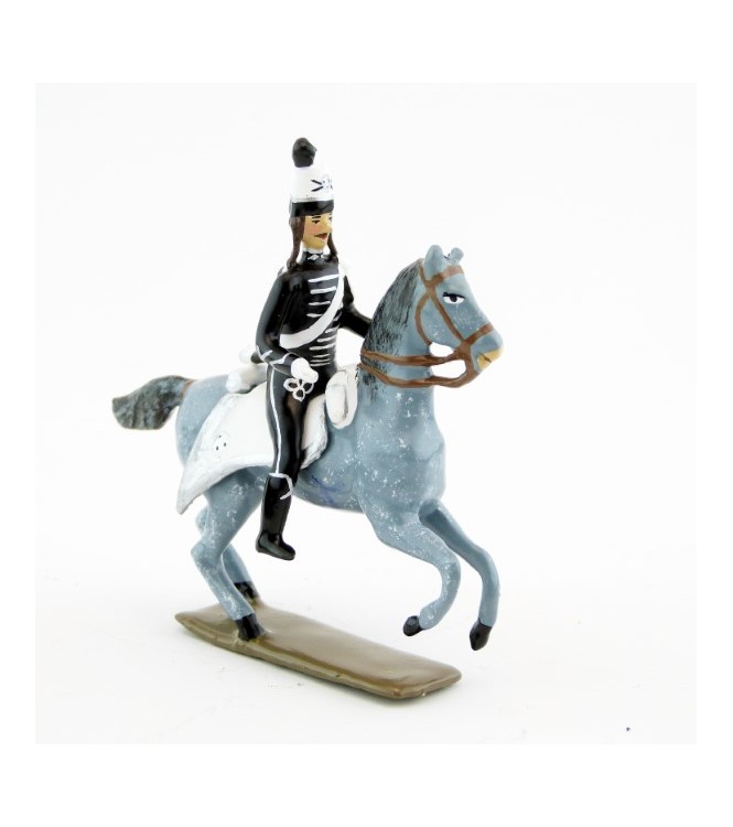 officier des hussards volontaires de la mort à cheval (1793)