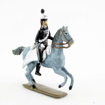 officier des hussards volontaires de la mort à cheval (1793)