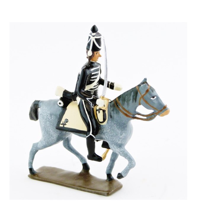 cavalier des hussards volontaires de la mort à cheval (1793)
