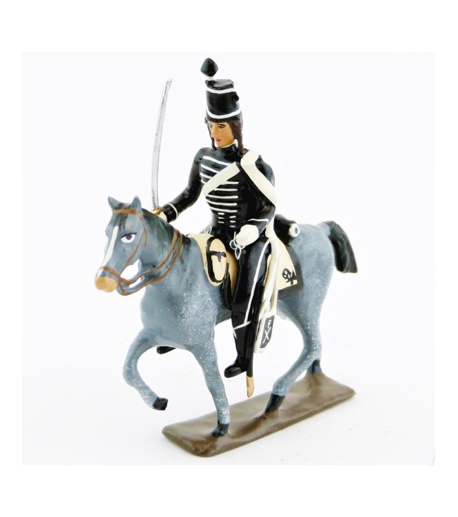 cavalier des hussards volontaires de la mort à cheval (1793)