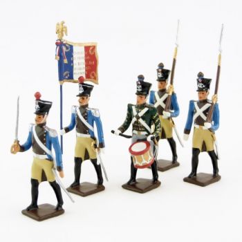 Régiment du Train, ensemble de 5 figurines