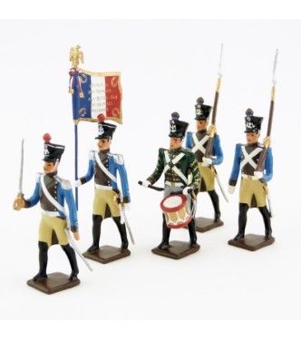Régiment du Train, ensemble de 5 figurines
