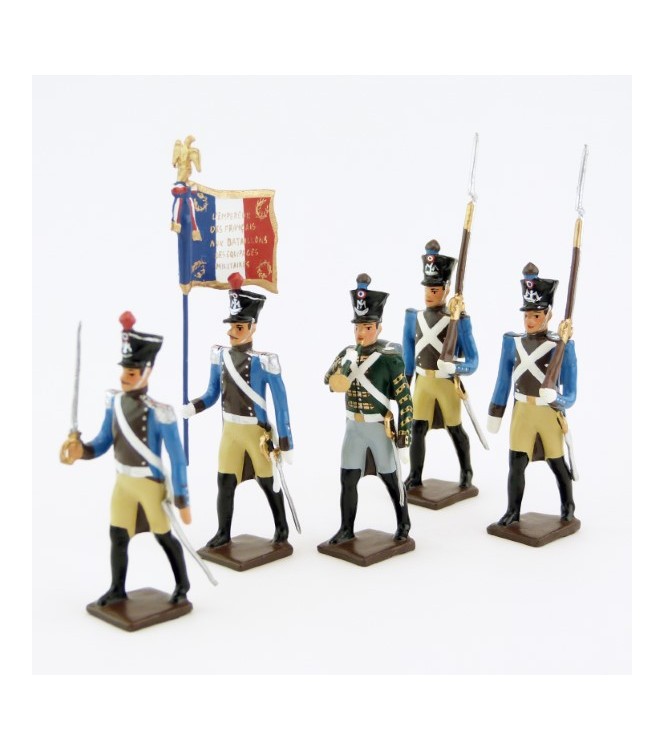 Régiment du Train, ensemble de 5 figurines