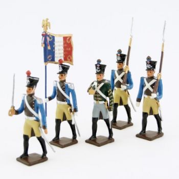 Régiment du Train, ensemble de 5 figurines