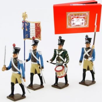 Régiment du Train, coffret de 4 figurines