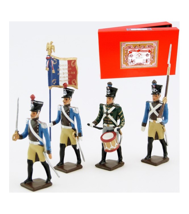 Régiment du Train, coffret de 4 figurines