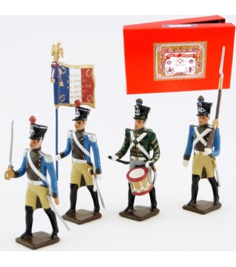 Régiment du Train, coffret de 4 figurines