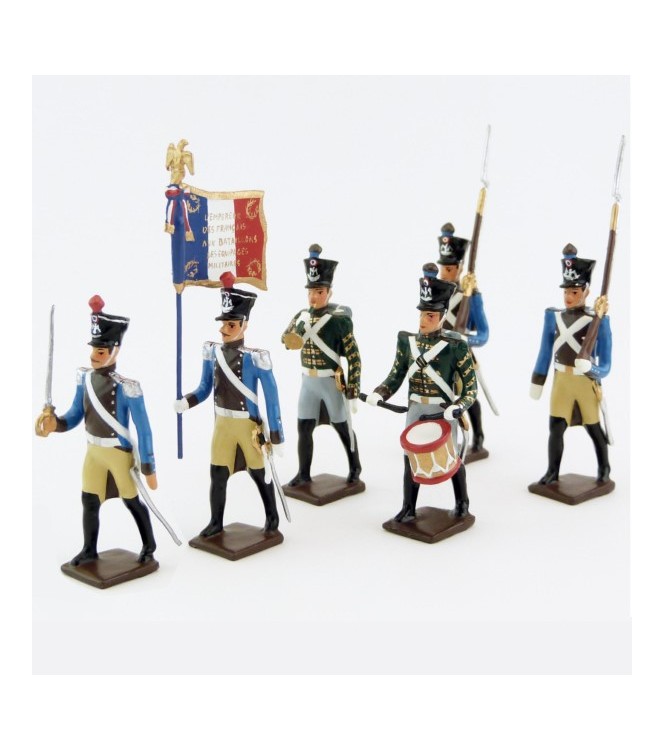 Régiment du Train, ensemble de 6 figurines
