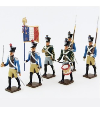 Régiment du Train, ensemble de 6 figurines