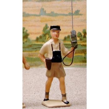 Officier avec talkie-walkie