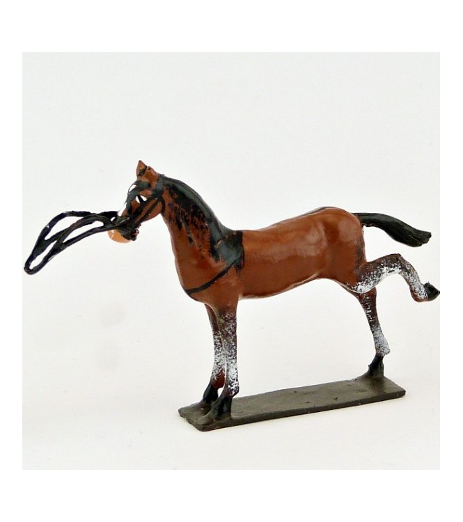 cheval, jambe arrière levée