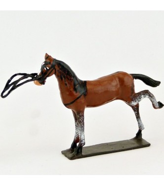 cheval, jambe arrière levée