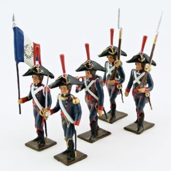 Pontonniers du Rhin (1792), ensemble de 5 figurines