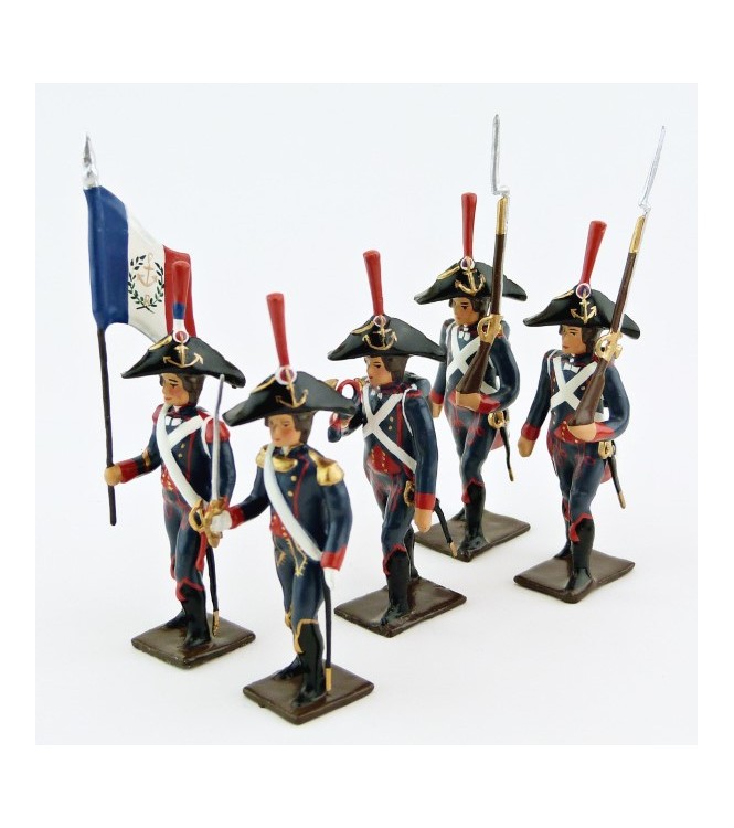 Pontonniers du Rhin (1792), ensemble de 5 figurines