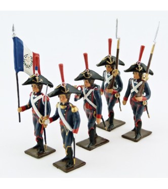 Pontonniers du Rhin (1792), ensemble de 5 figurines