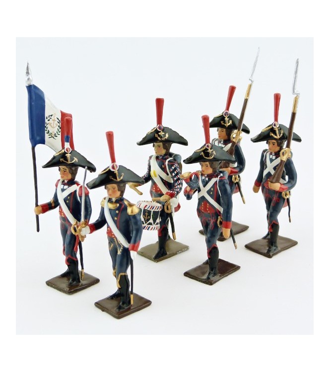 Pontonniers du Rhin (1792), ensemble de 6 figurines