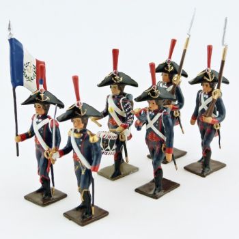 Pontonniers du Rhin (1792), ensemble de 6 figurines