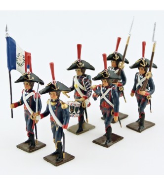 Pontonniers du Rhin (1792), ensemble de 6 figurines
