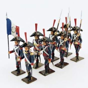 Pontonniers du Rhin (1792), ensemble de 8 figurines