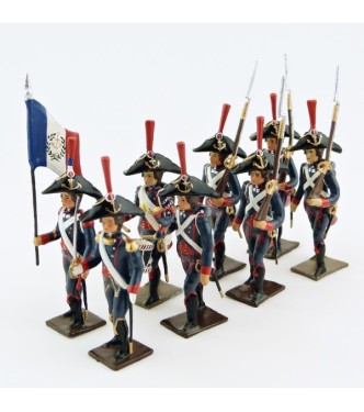 Pontonniers du Rhin (1792), ensemble de 8 figurines
