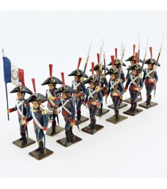 Pontonniers du Rhin (1792), ensemble de 12 figurines