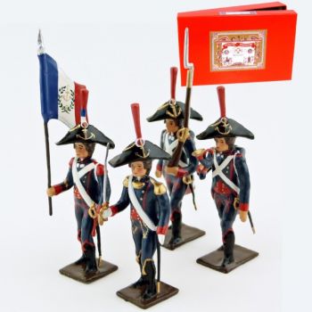 Pontonniers du Rhin (1792), coffret de 4 figurines