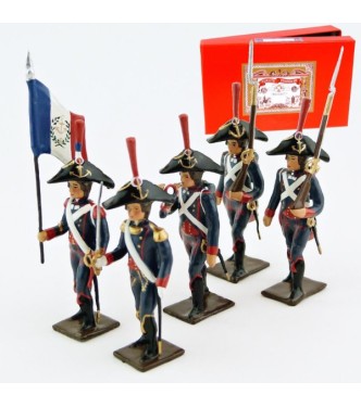 Pontonniers du Rhin (1792), coffret de 5 figurines
