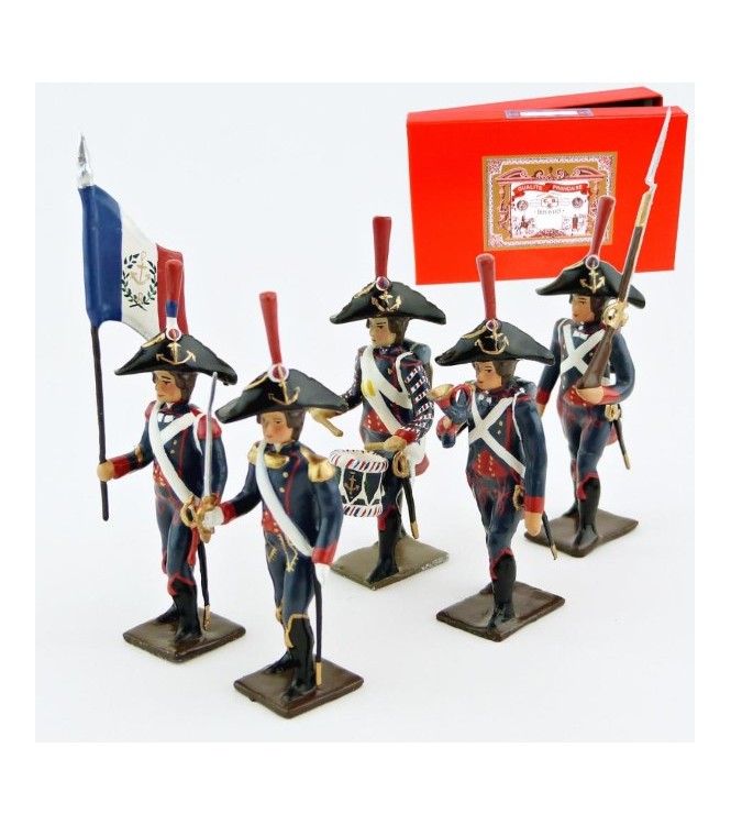 Pontonniers du Rhin (1792), coffret de 5 figurines