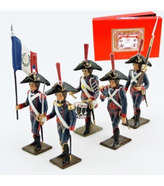 Pontonniers du Rhin (1792), coffret de 5 figurines