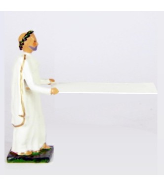 druide tendant le drap