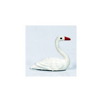 Cygne nageant blanc