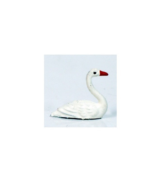 Cygne nageant blanc
